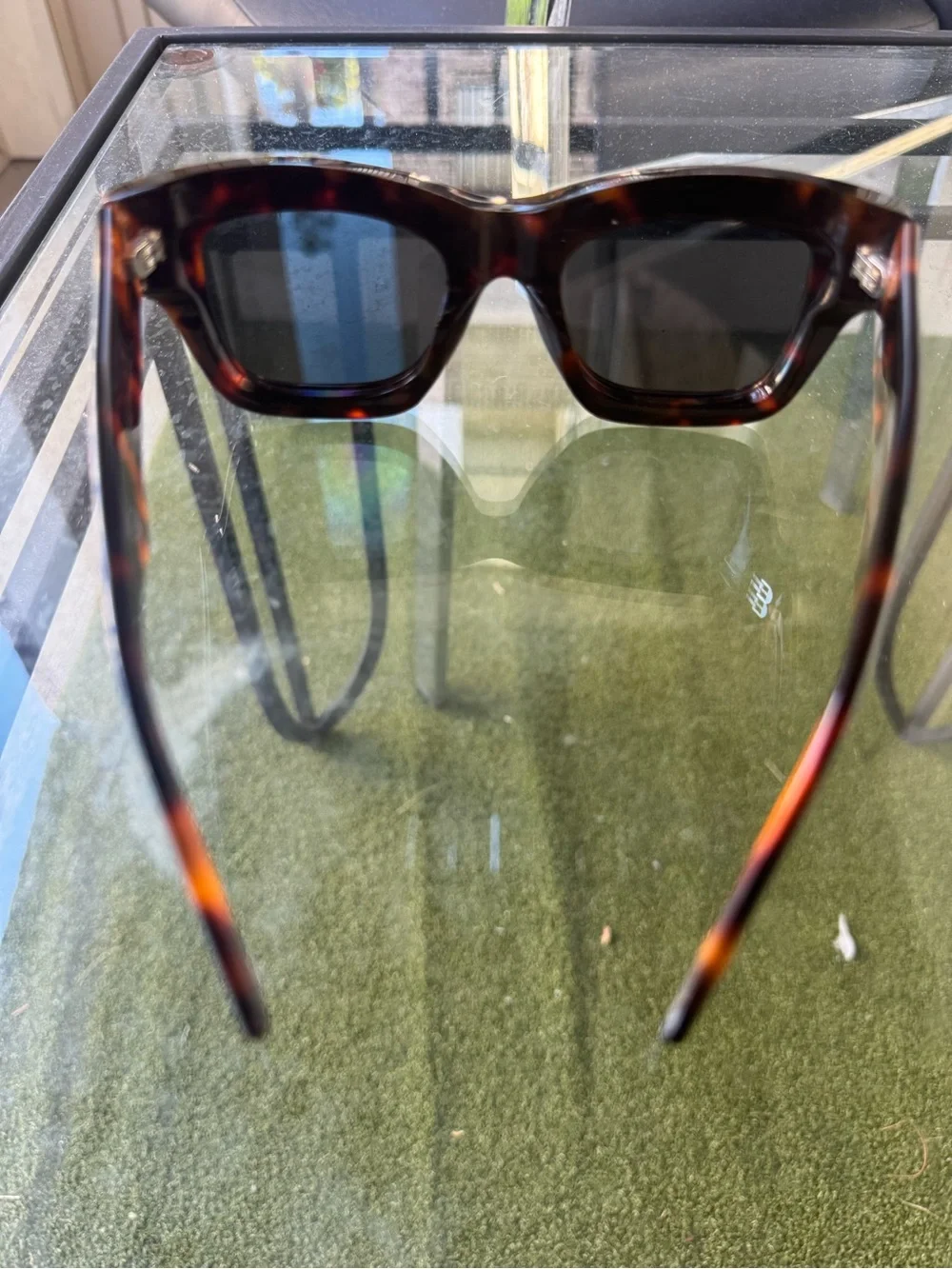 Tom Ford Men’s Tortoiseshell Square Sunglasses - Dark Brown & Black Lenses